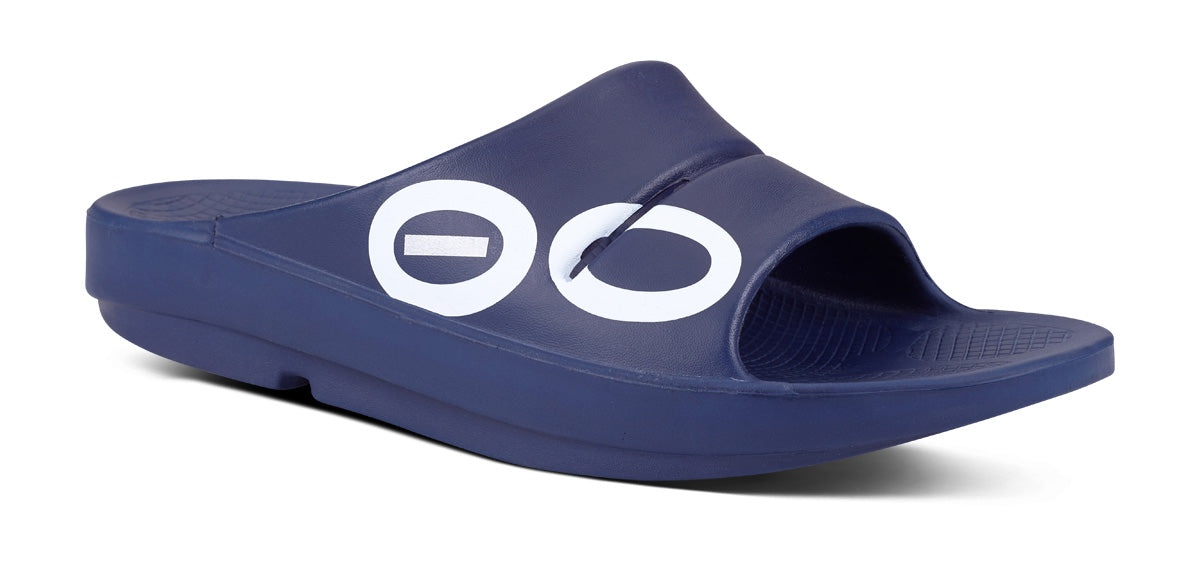 Women's OOahh Sport Slide Sandal - Navy White main view
