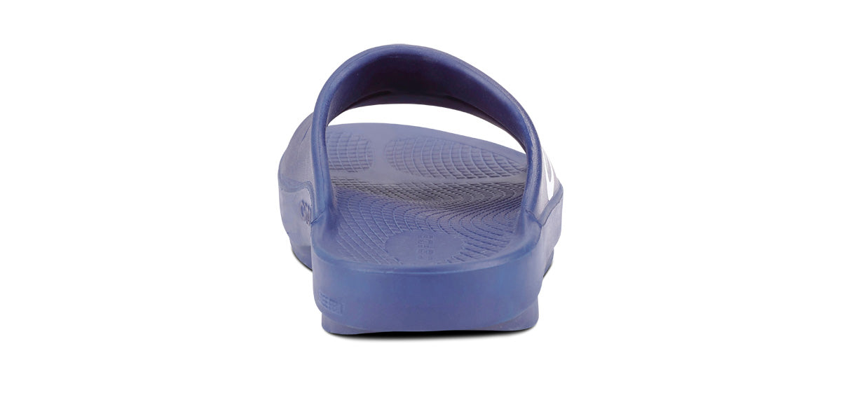 Men's OOahh Sport Slide Sandal - Navy White back view