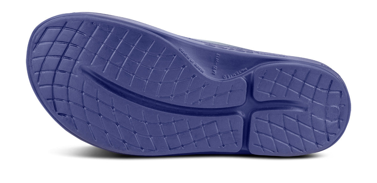 Women's OOahh Sport Slide Sandal - Navy White bottom view