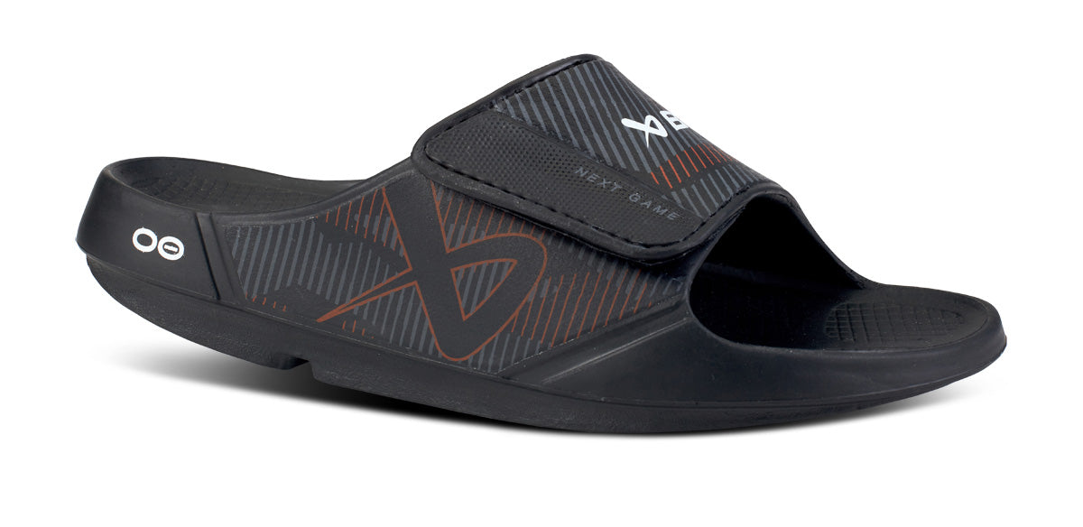 BAUER/OOFOS Women's OOahh Sport Flex Sandal – Black main view