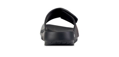 BAUER/OOFOS Women's OOahh Sport Flex Sandal – Black back view
