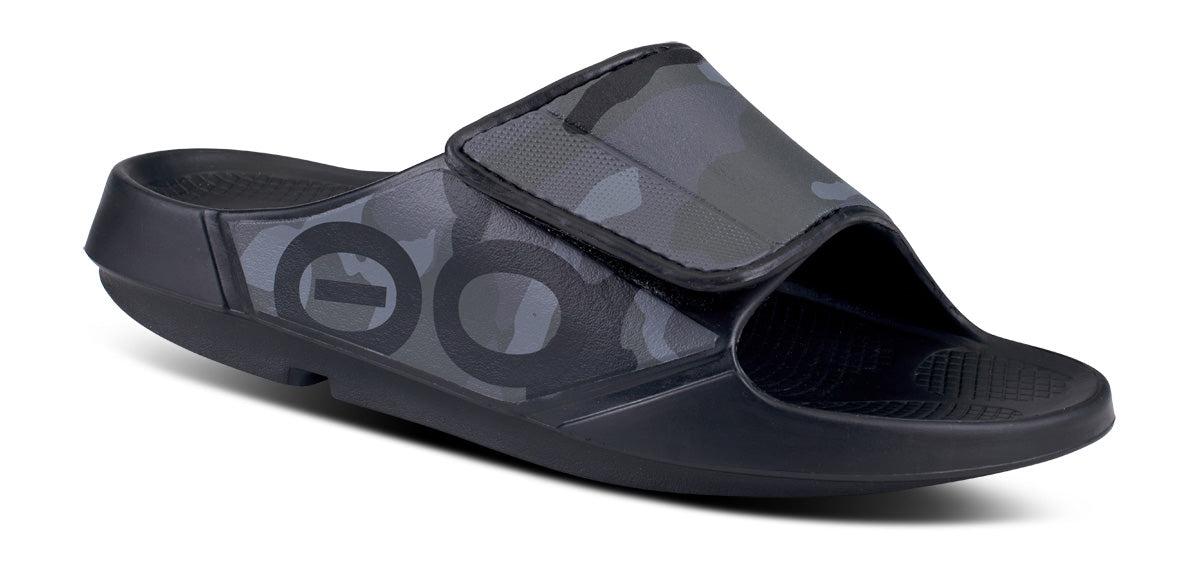Women's OOahh Sport Flex Sandal - Black Camo main view