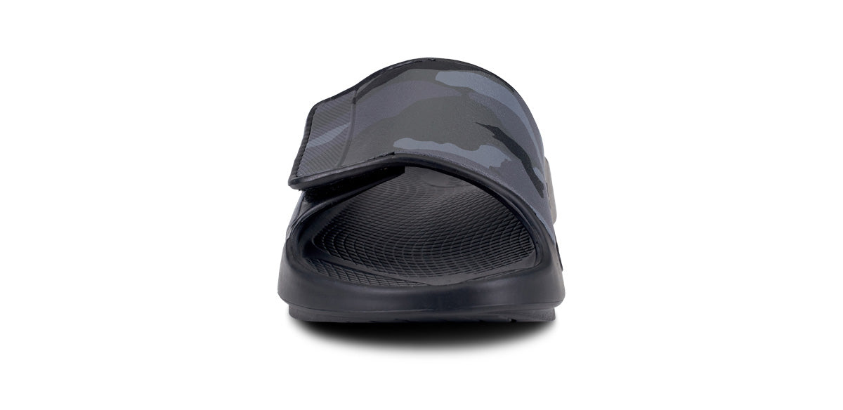 Women's OOahh Sport Flex Sandal - Black Camo front view