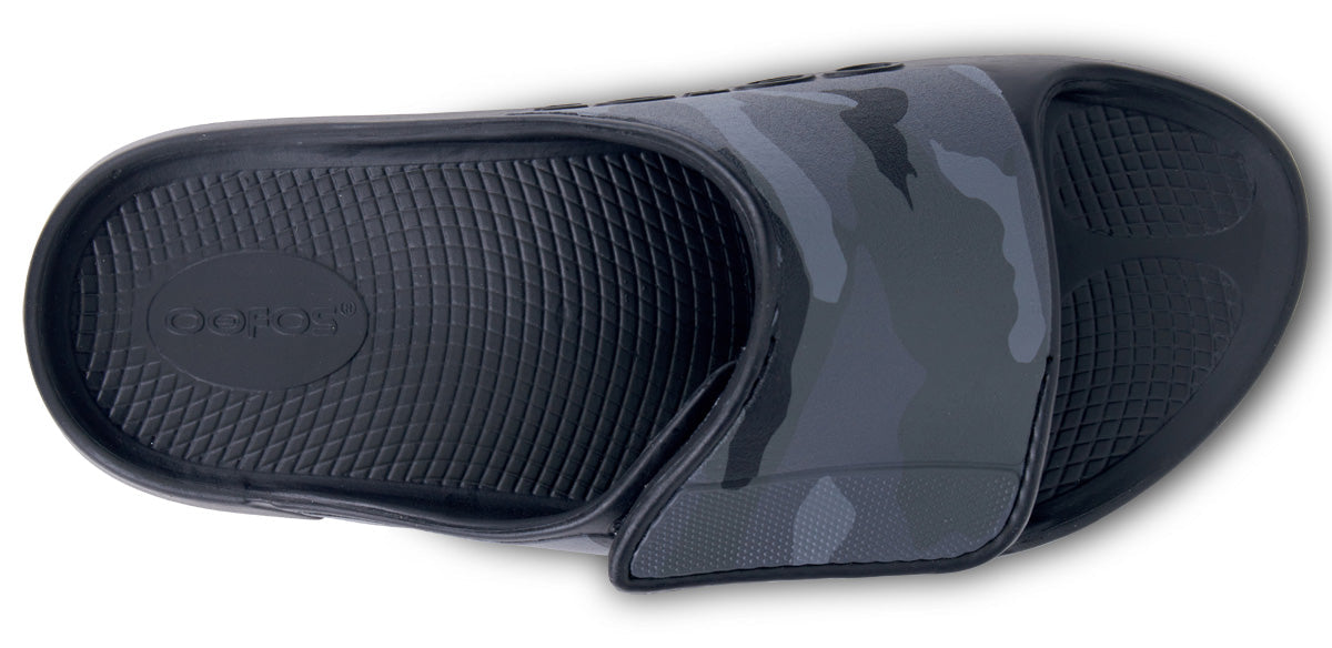 Women's OOahh Sport Flex Sandal - Black Camo top view