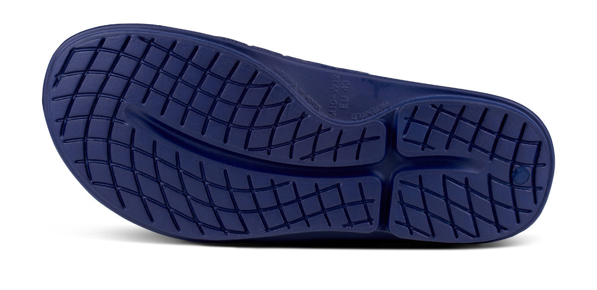 Men's OOahh Sport Flex Sandal - Navy bottom view