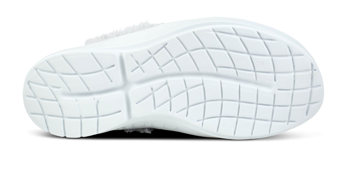 Women's OOcoozie Low Shoe -  Light Gray bottom view