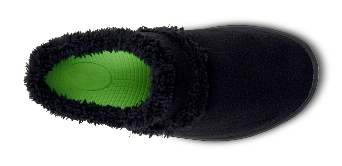 Women's OOcoozie Mule Shoe - Black top view